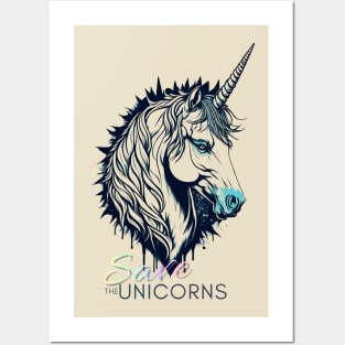 Save the Unicorns Posters and Art